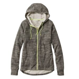 L.L. Bean PrimaLoft ThermaStretch Fleece, Full-Zip Hoodie, size large